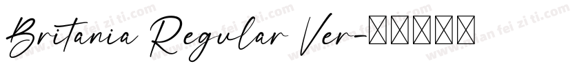 Britania Regular Ver字体转换